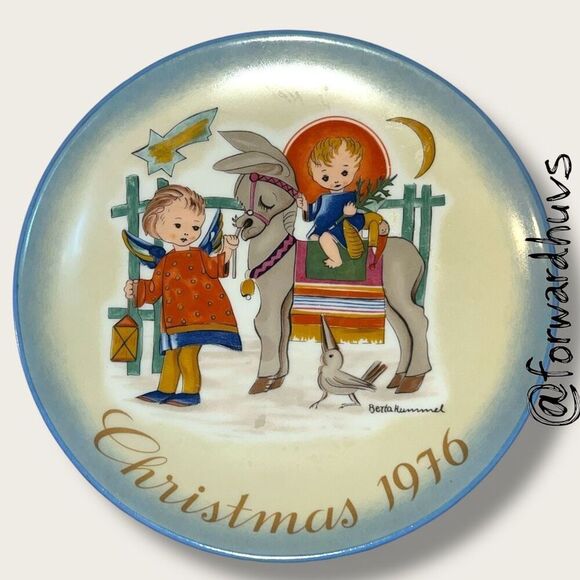 1976 Schmid “Sacred Journey” Christmas Plate – Sister Berta Hummel – No Box - Picture 1 of 7